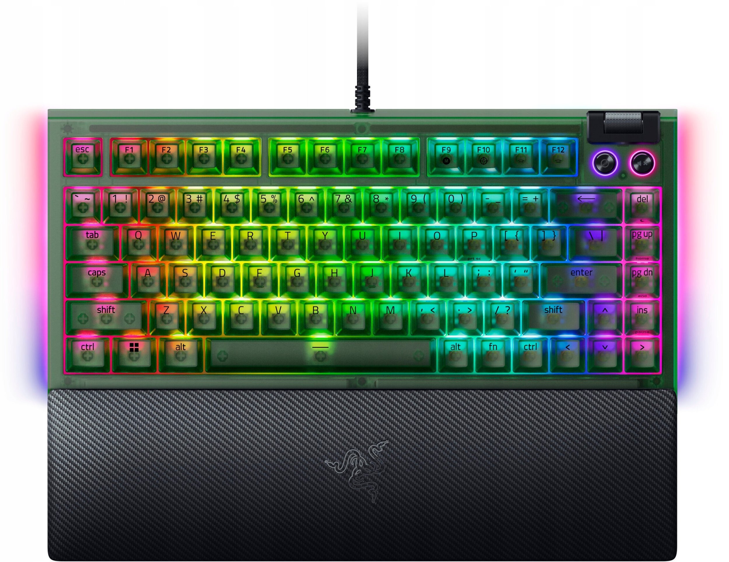 Razer BlackWidow V4 75% Phantom Green
