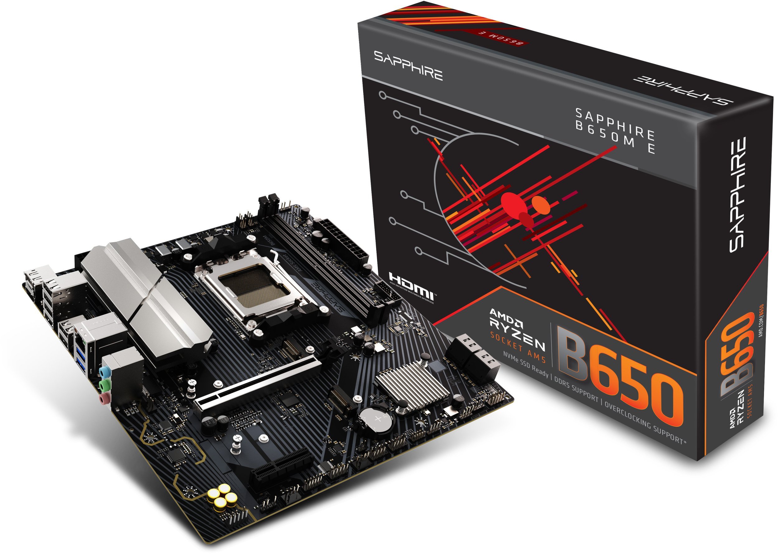 Sapphire Technology B650M-E Motherboard, AM5, AMD