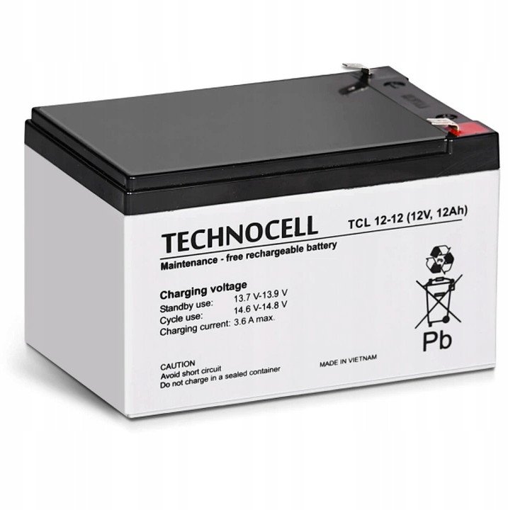 Technocell TCL12-12 TECHNOCELL Akumulator AGM 12V