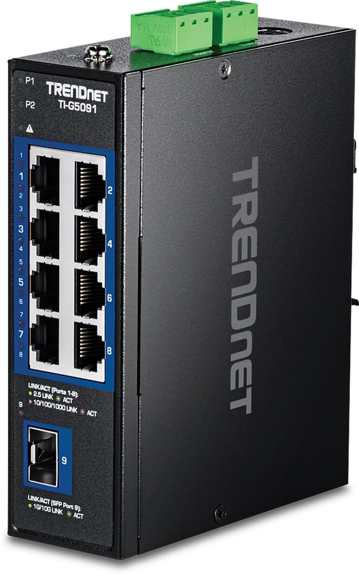 TRENDnet TI-G5091 DIN-Rail 9-Port Industrial 2