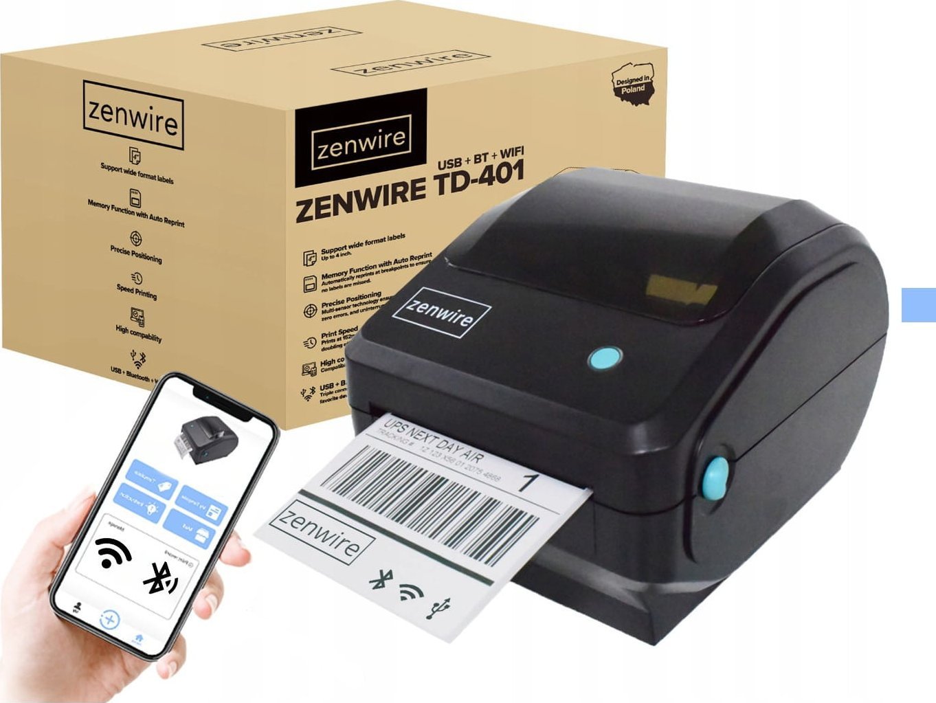 Zenwire Termiczna 100x150 USB Bluetooth Wifi
