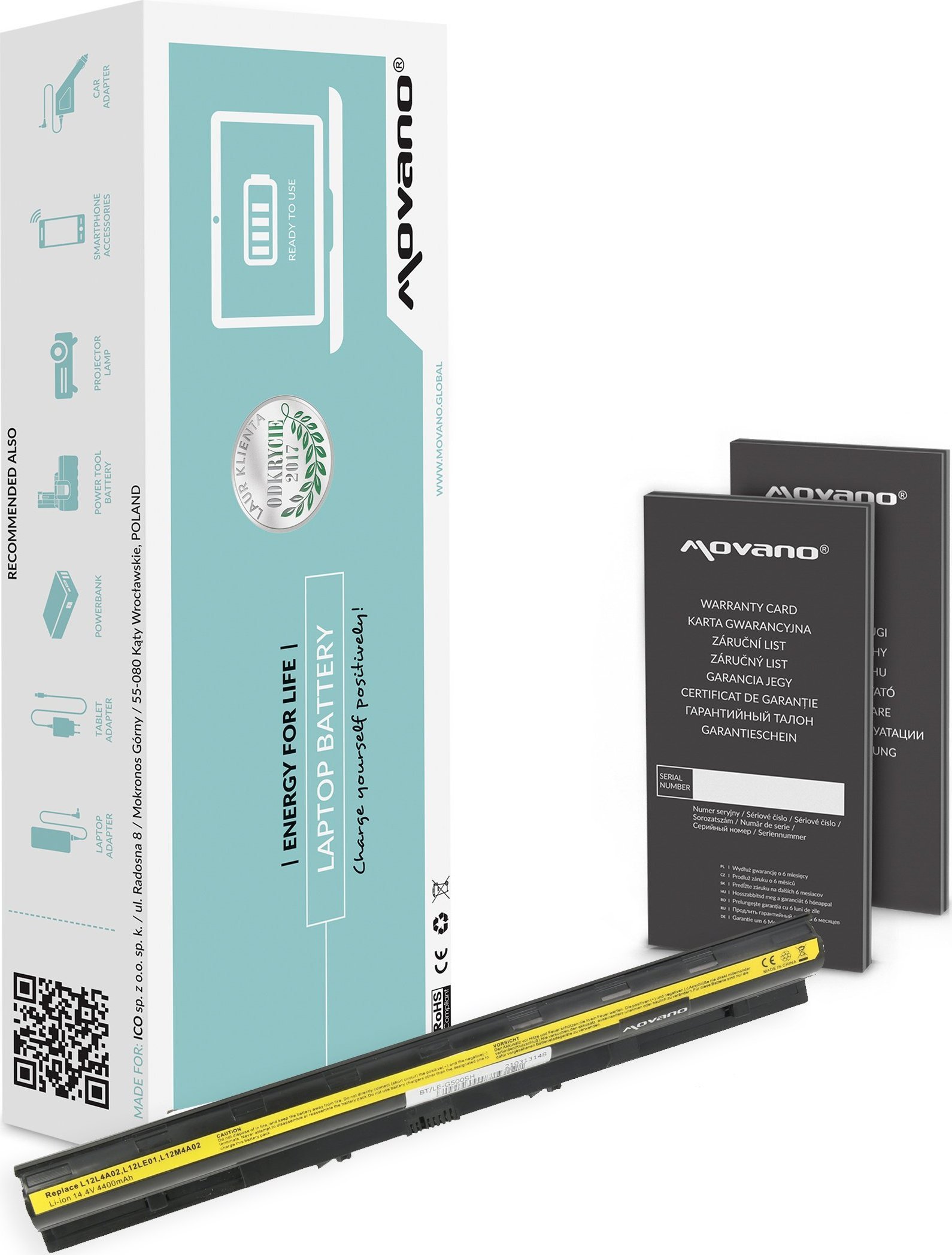 Movano Battery for Lenovo G500s Z710