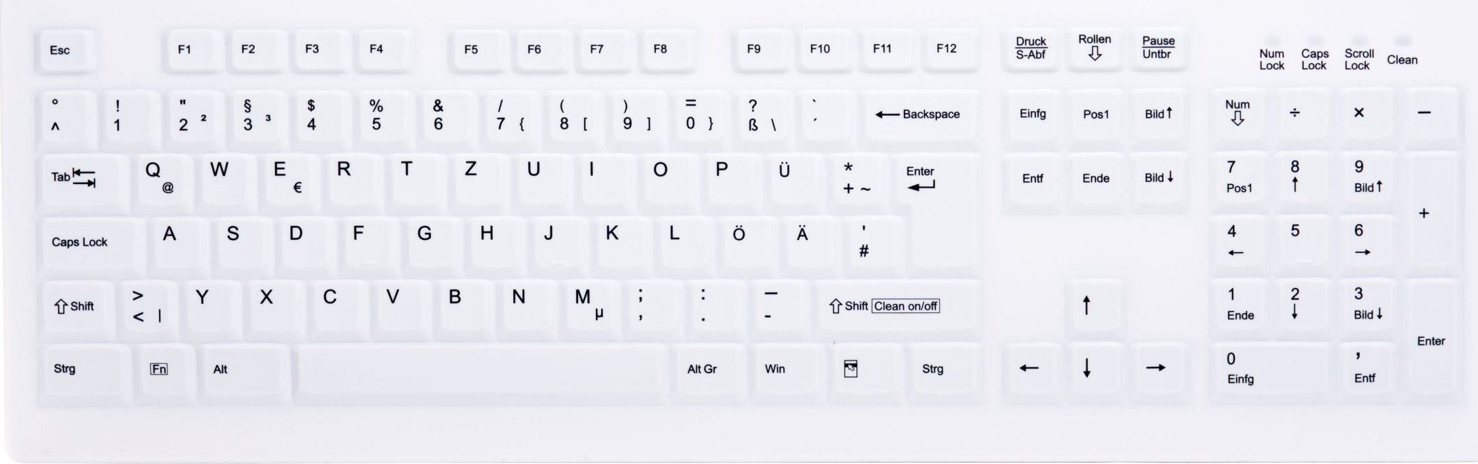 Active Key Medical Keyboard Wireless C8100