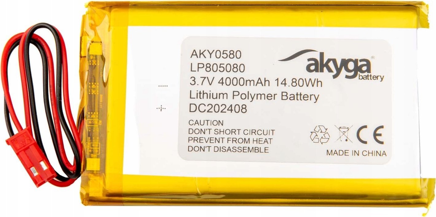 Akyga Akumulator Li-Po LP805080 AKY0580 3