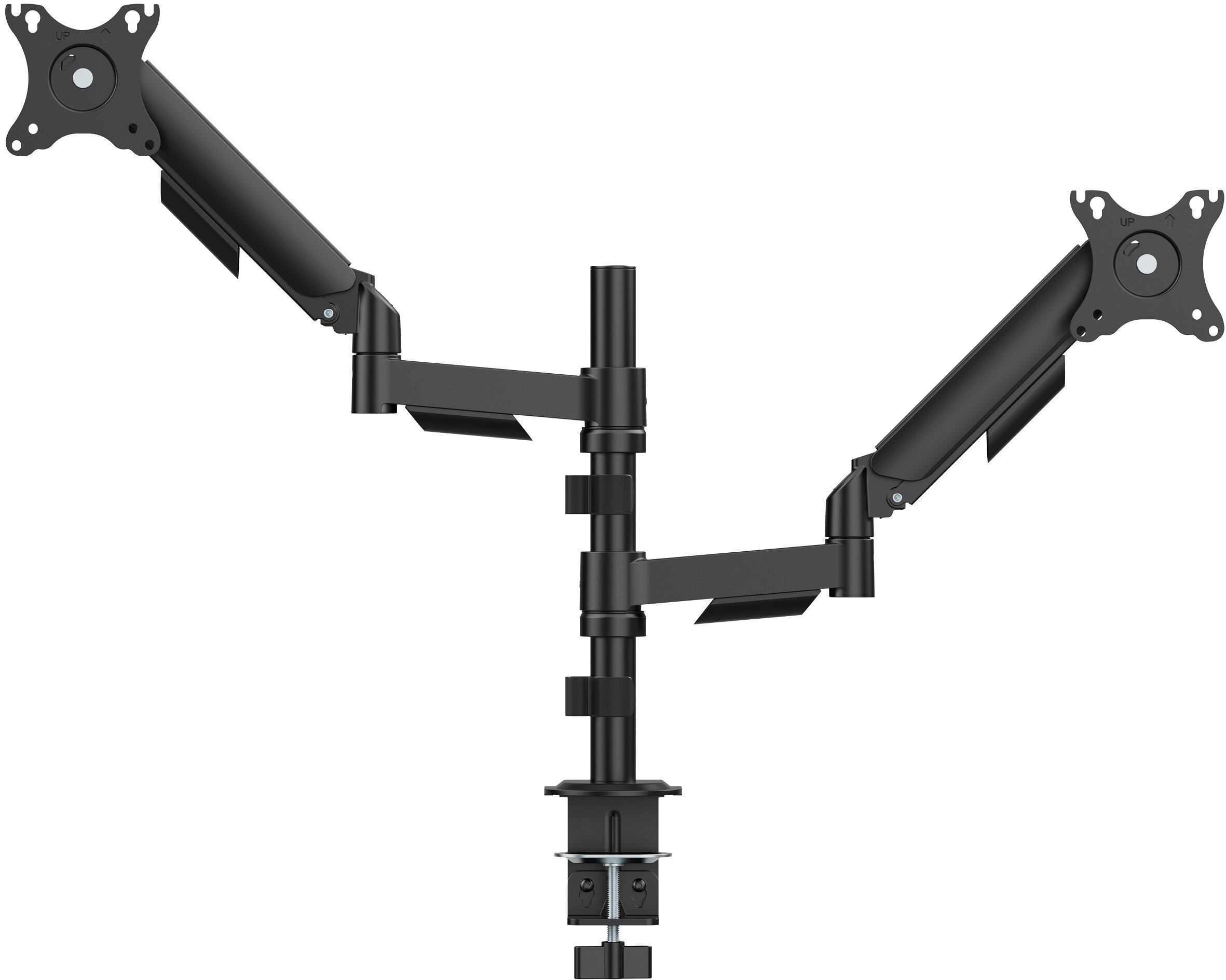 Gembird MA-DA2P-02 Adjustable desk 2-display mounting