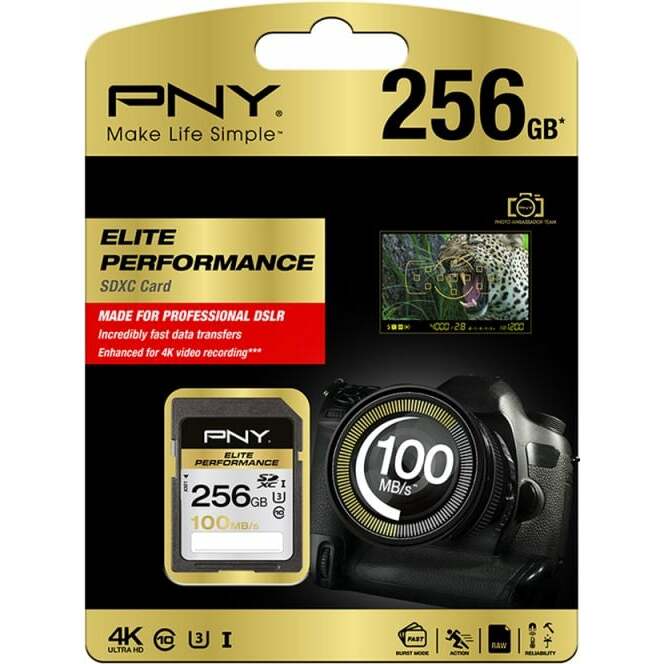 Karta PNY Elite Performance SDXC 256