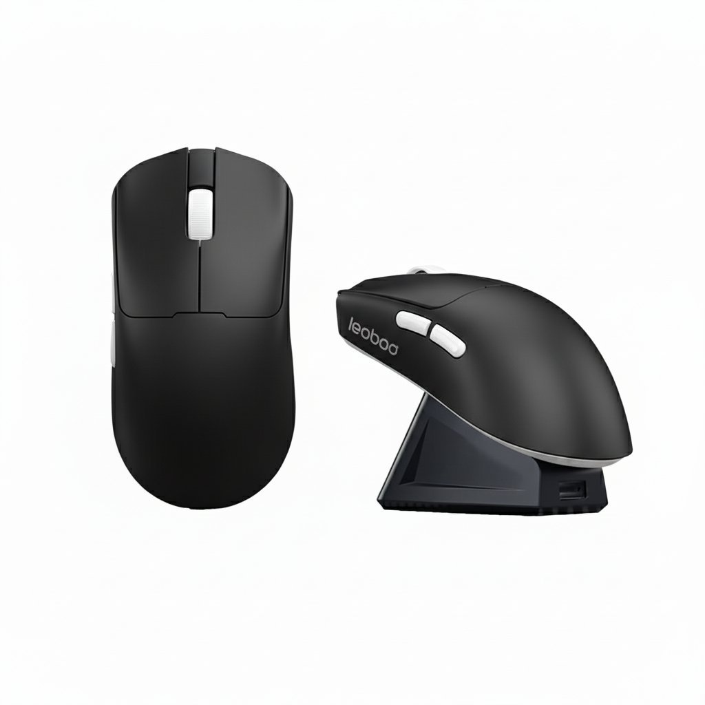 LEOBOG GM3 Black Mouse with Charging