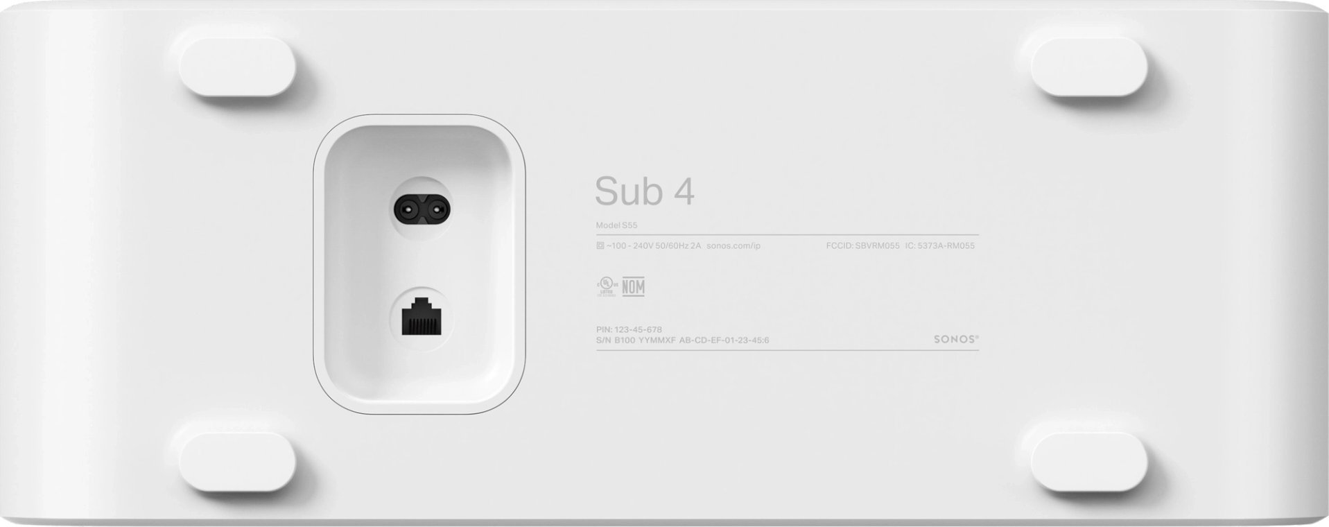 Kolumna Sonos Sonos Sub 4 Baltas