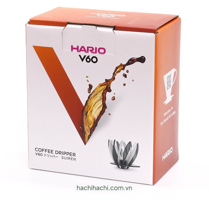 Hario Dripper V60 SUIREN - Black-White