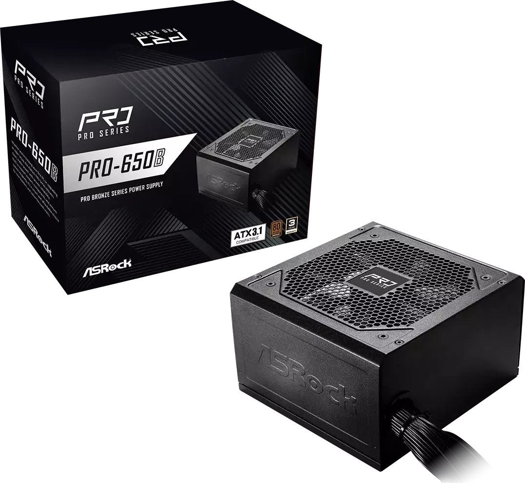 ASRock PRO-650B 650W 80PLUS BRONZE NON