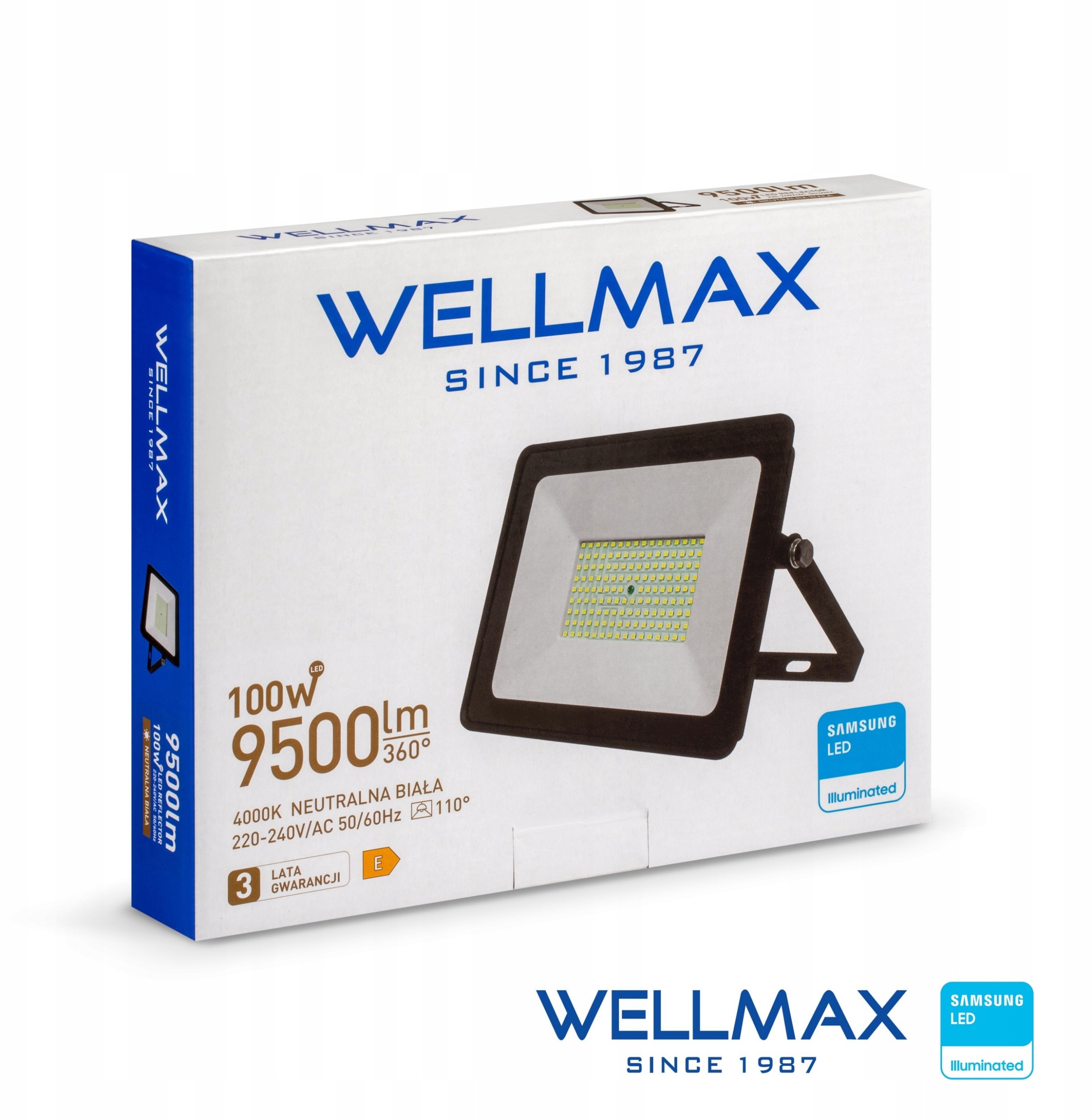 Naświetlacz Wellmax Naświetlacz LED 100W 95lm/W