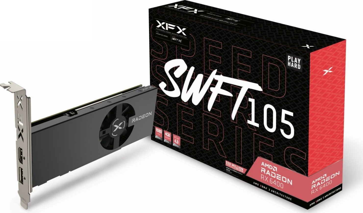 RX 6400 4GB XFX RADEON SWFT105