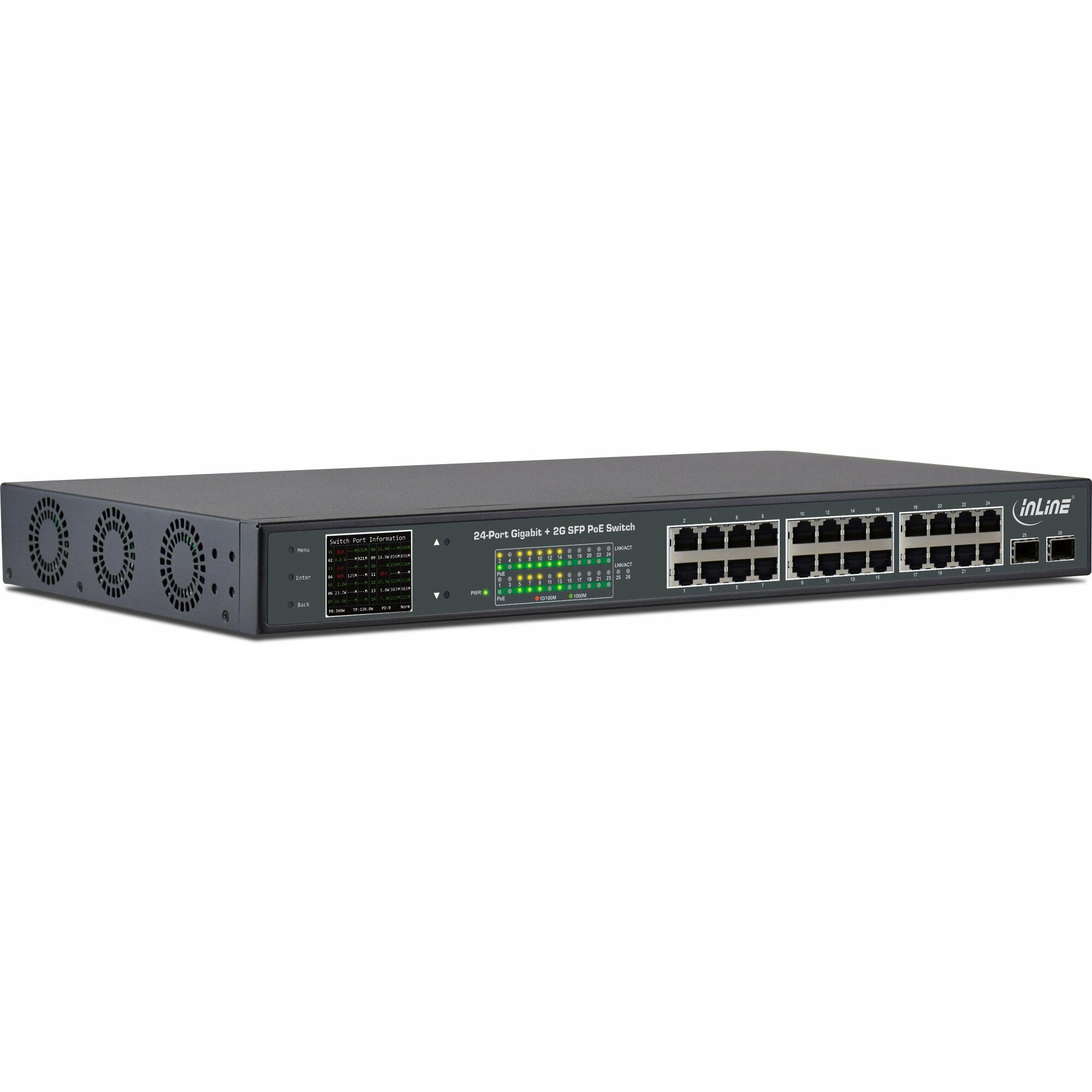 InLine PoE+ Gigabit 24 Port 1Gb/s