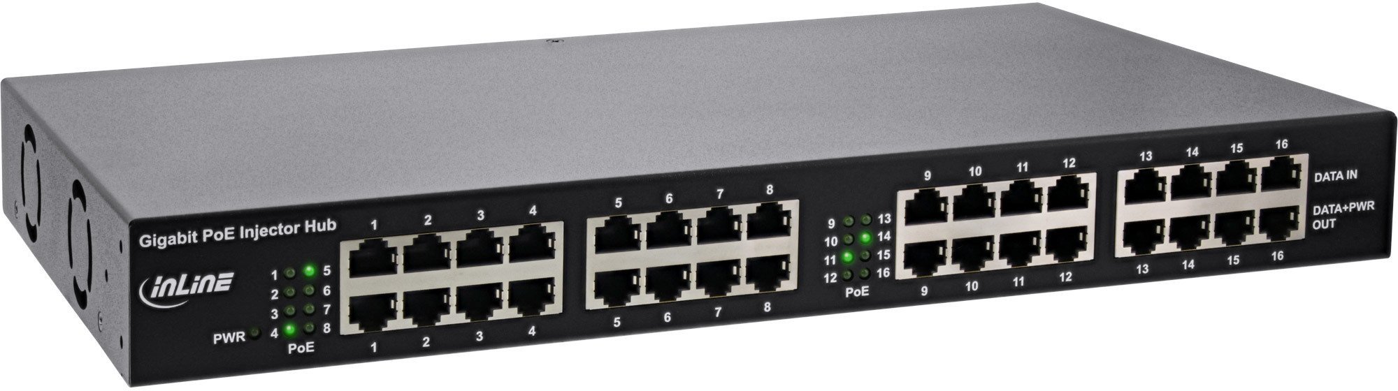 InLine PoE+ Gigabit Network Injector Hub