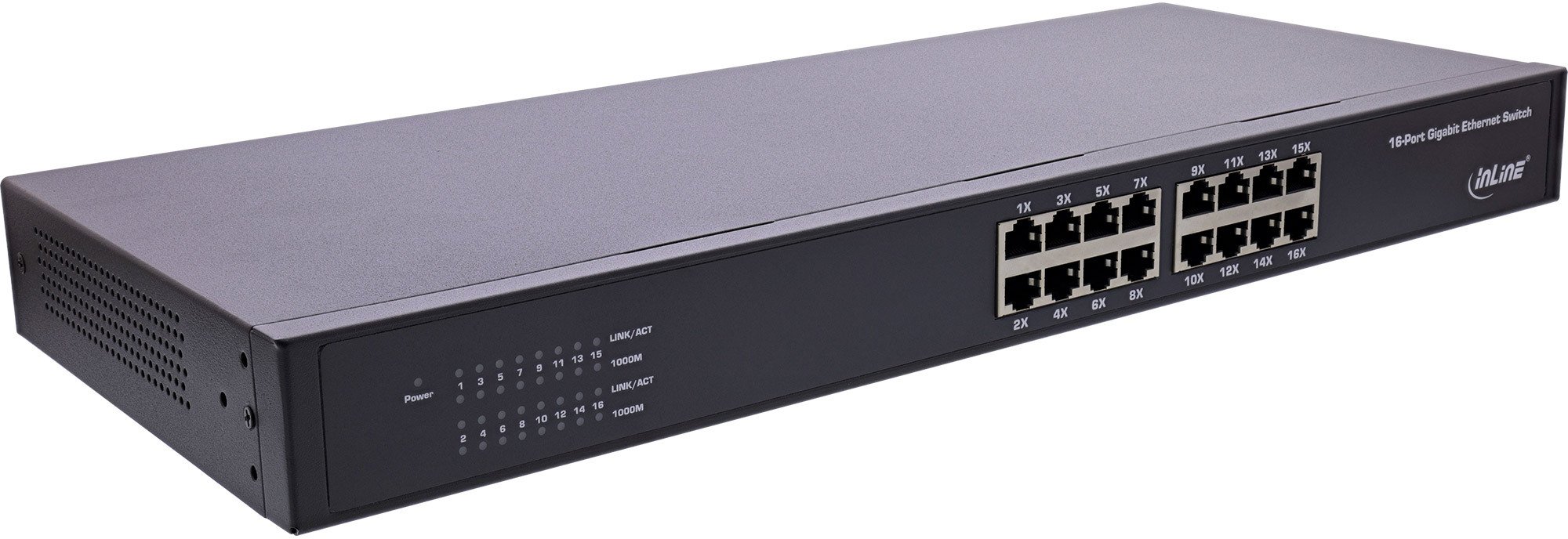 InLine Gigabit Network 16-Port 1Gb/s 19&quot