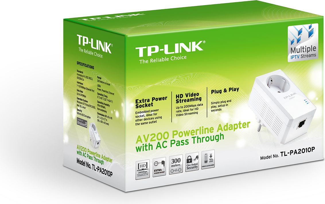 Adapter powerline TP-Link Power Line 200Mbps