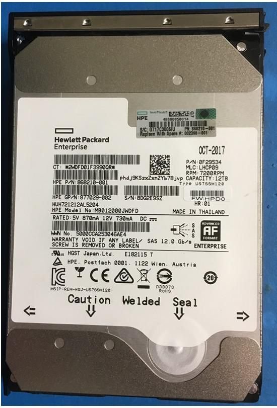 HP 12TB 3.5" 7200 RPM