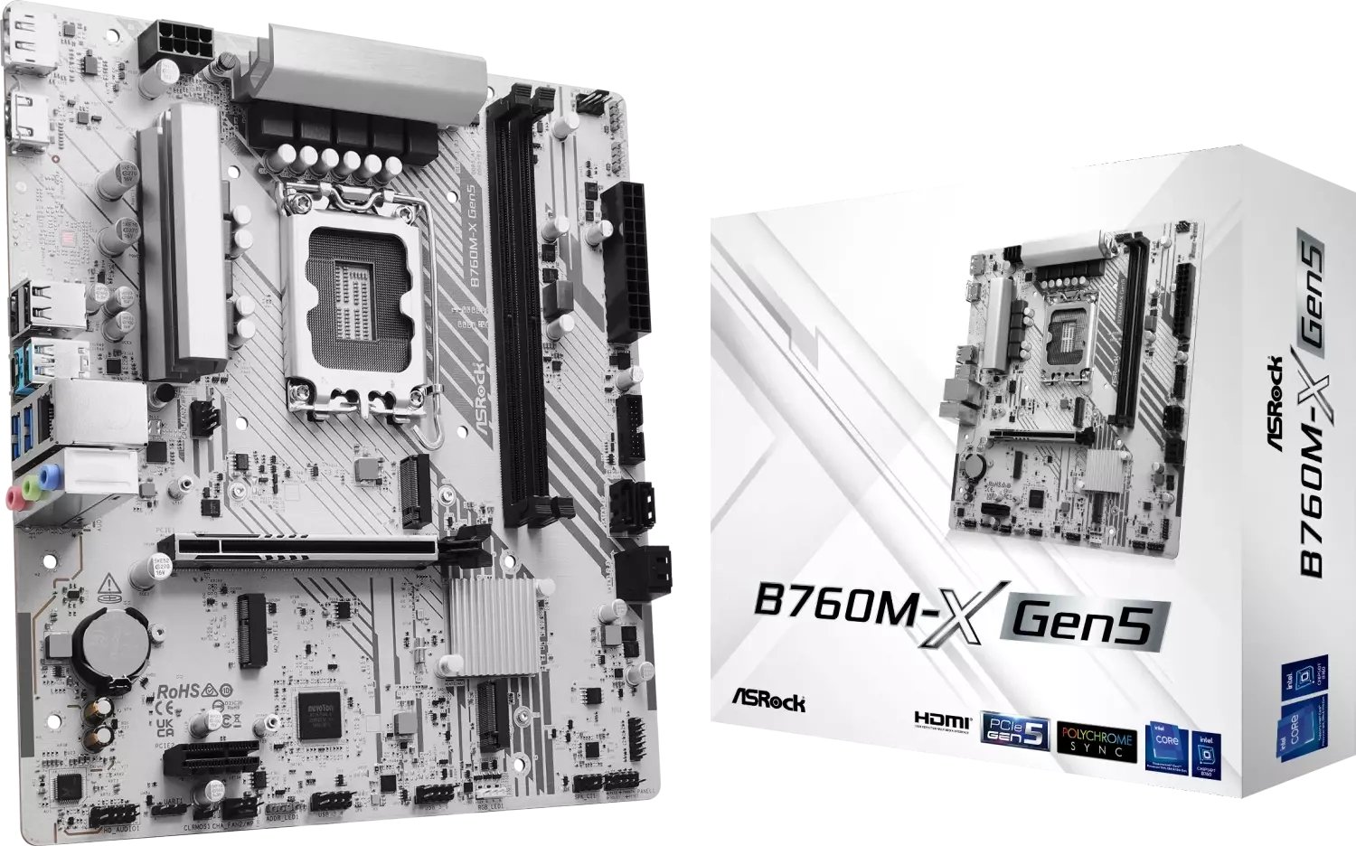 ASRock B760M-X GEN5 Motherboard, LGA1700, Intel