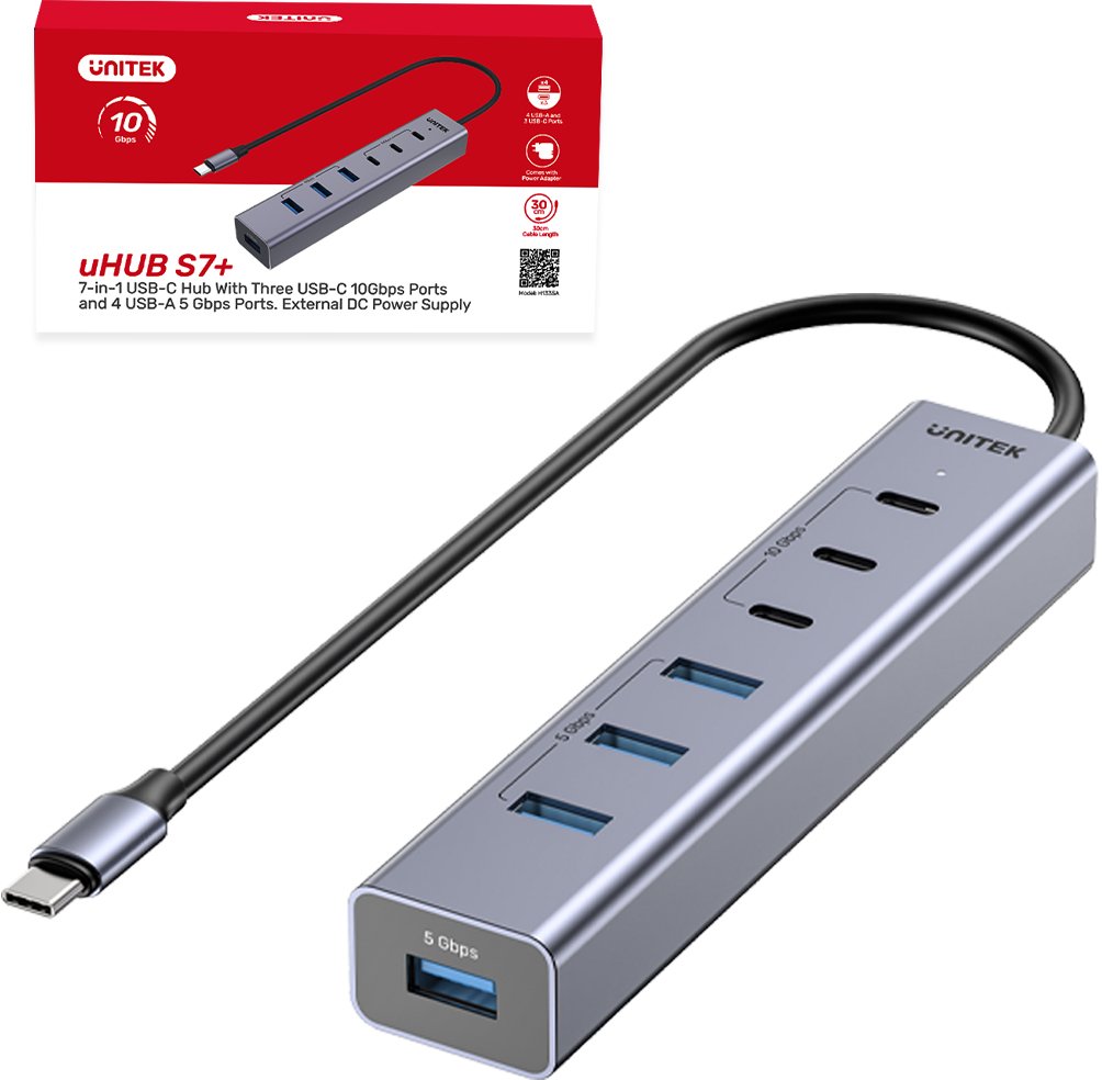 Unitek Unitek Aktywny Hub USB-C  3x