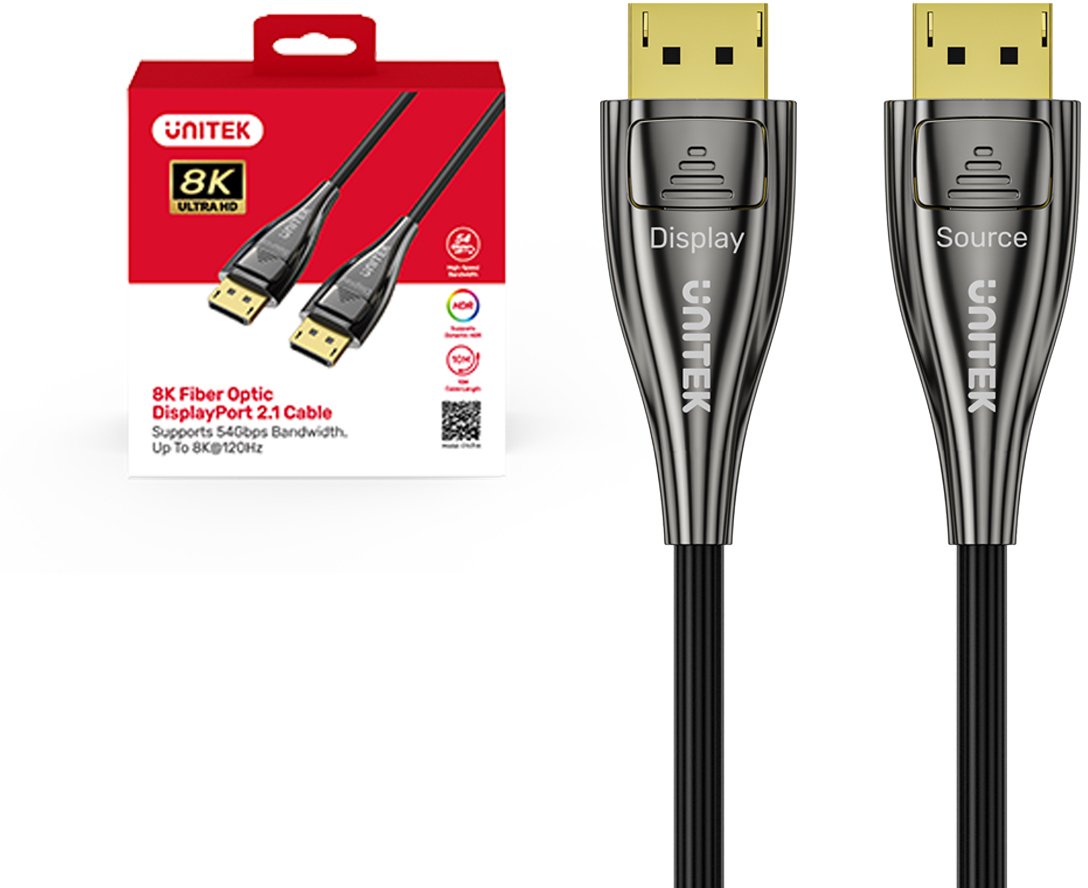 Unitek Fiber Optic Cable 8K Display