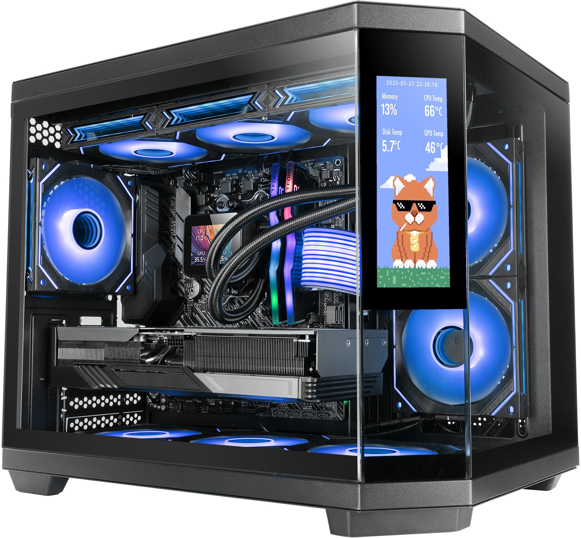 Tacens Mars Gaming MC3TCORELCDM Mini Tower