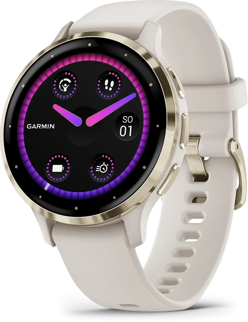 Garmin Venu® 3S Ivory/Soft Gold with