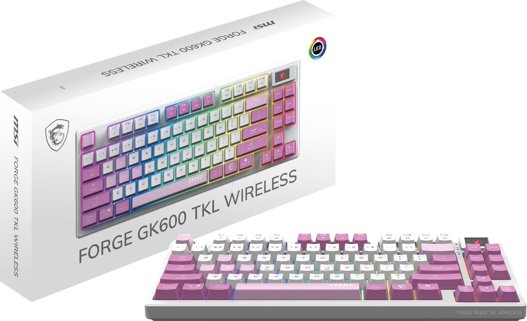 Klawiatura MSI FORGE GK600 TKL Bezprzewodowa