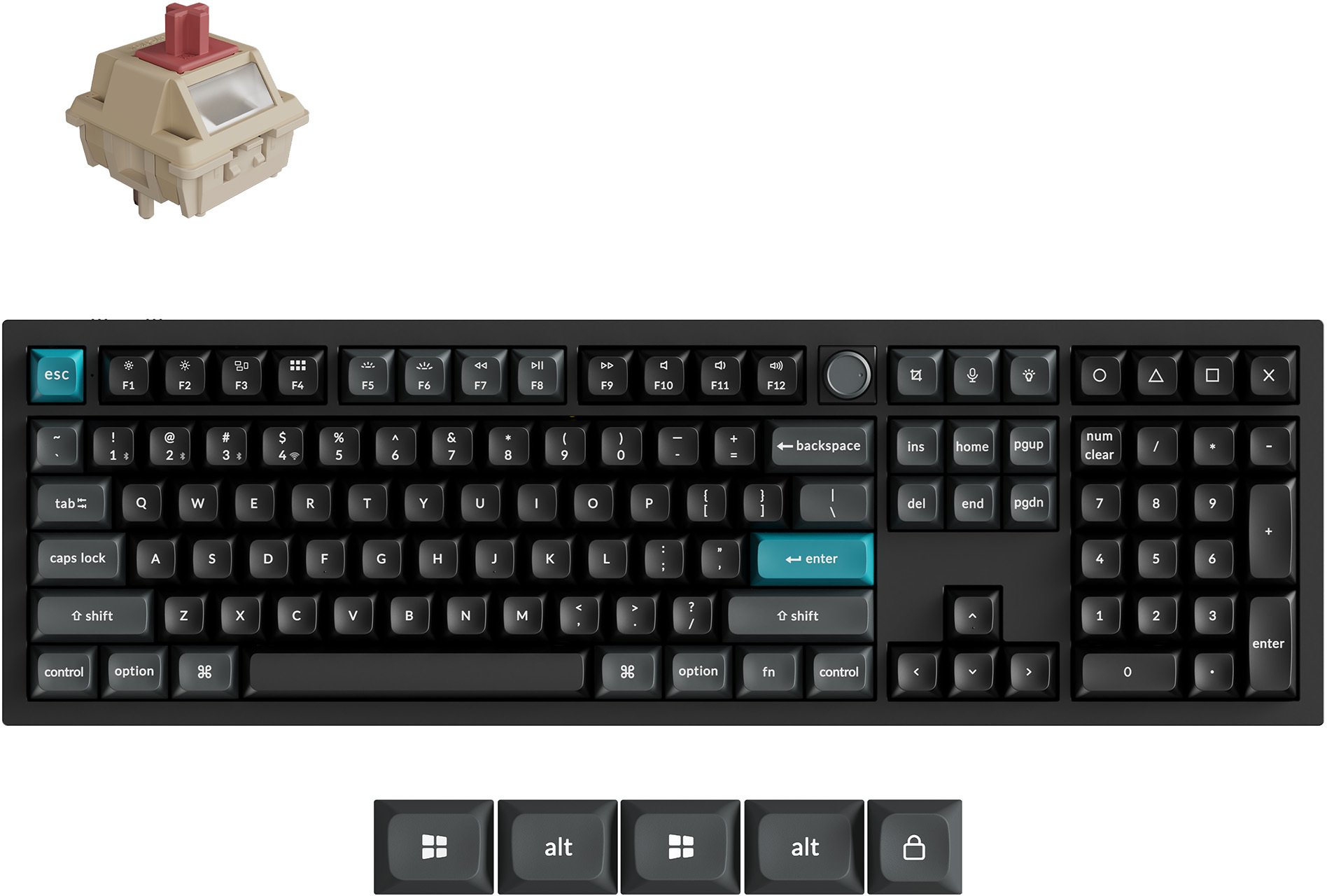 Klawiatura gamingowa Keychron Q6U-M1 100% Milk