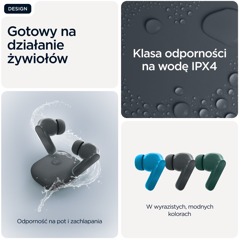 Słuchawki Motorola Moto Buds Bass Black