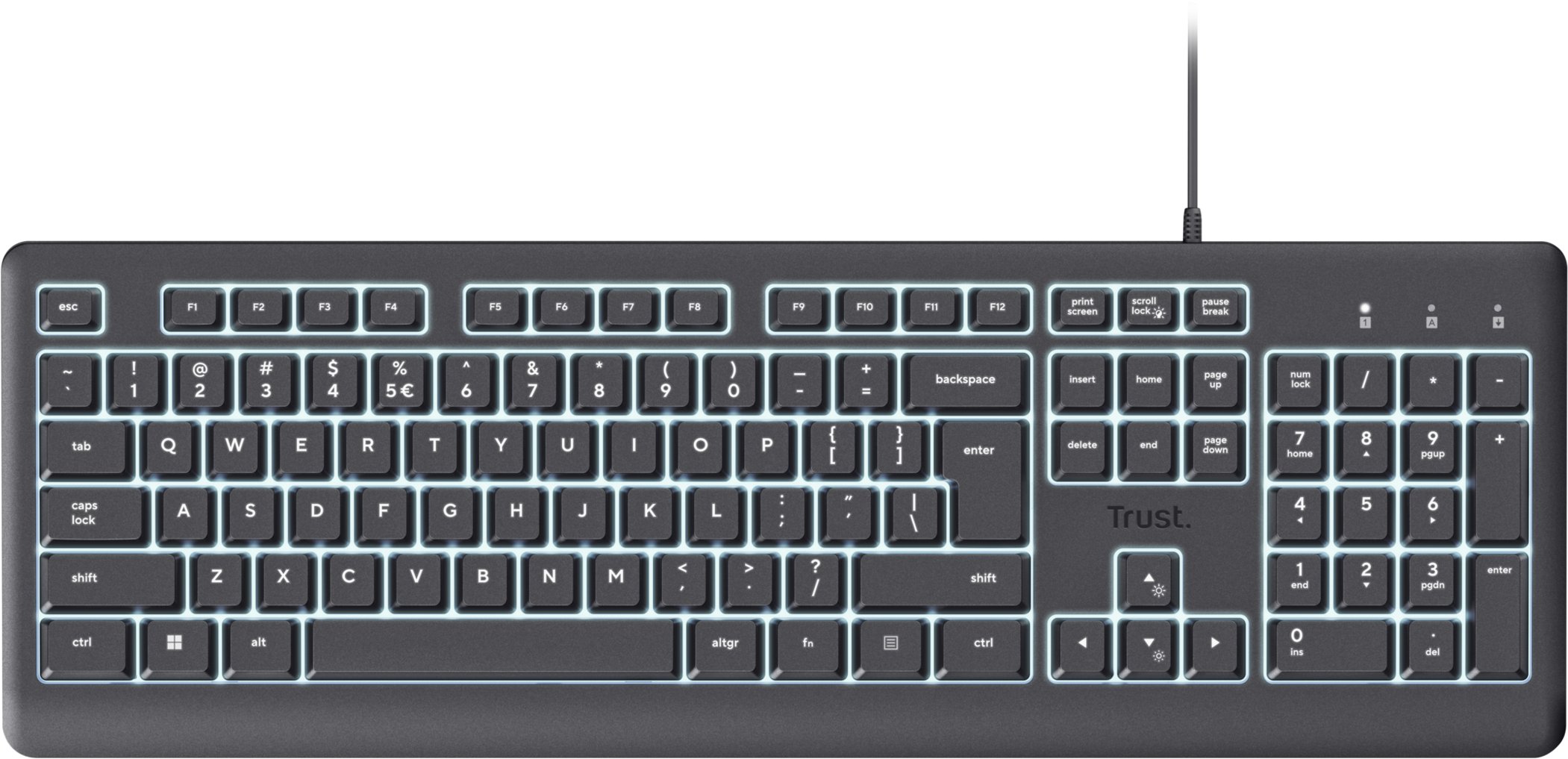 Trust Primo Beleuchtete keyboard Home/Office USB