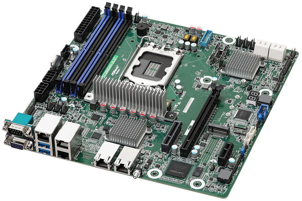 ASRock EC266D4U Motherboard, LGA1700, Intel C266