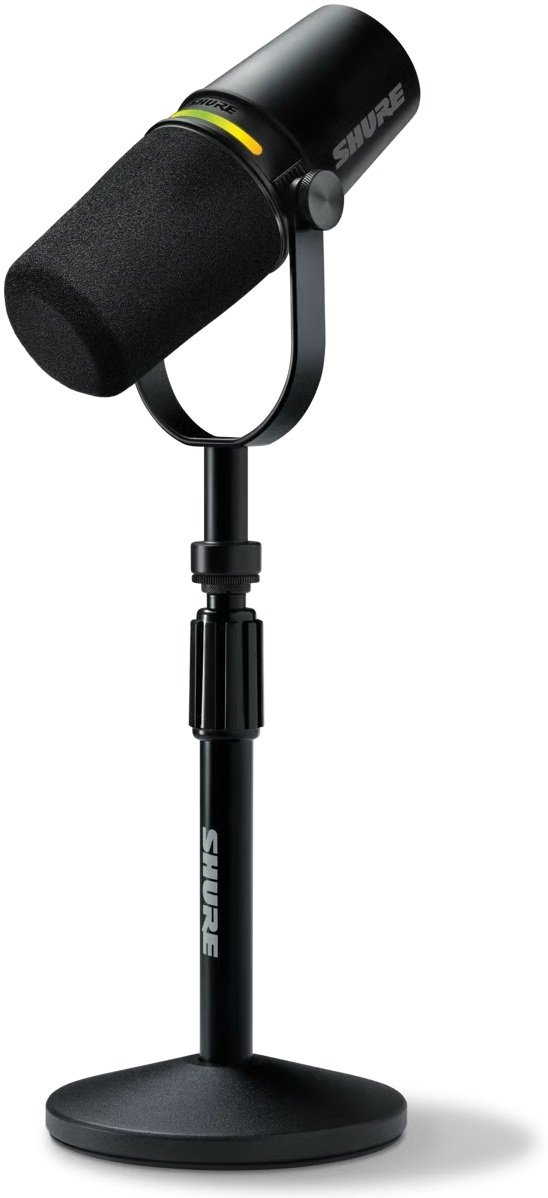 Mikrofon Shure MV7+ Black + statyw