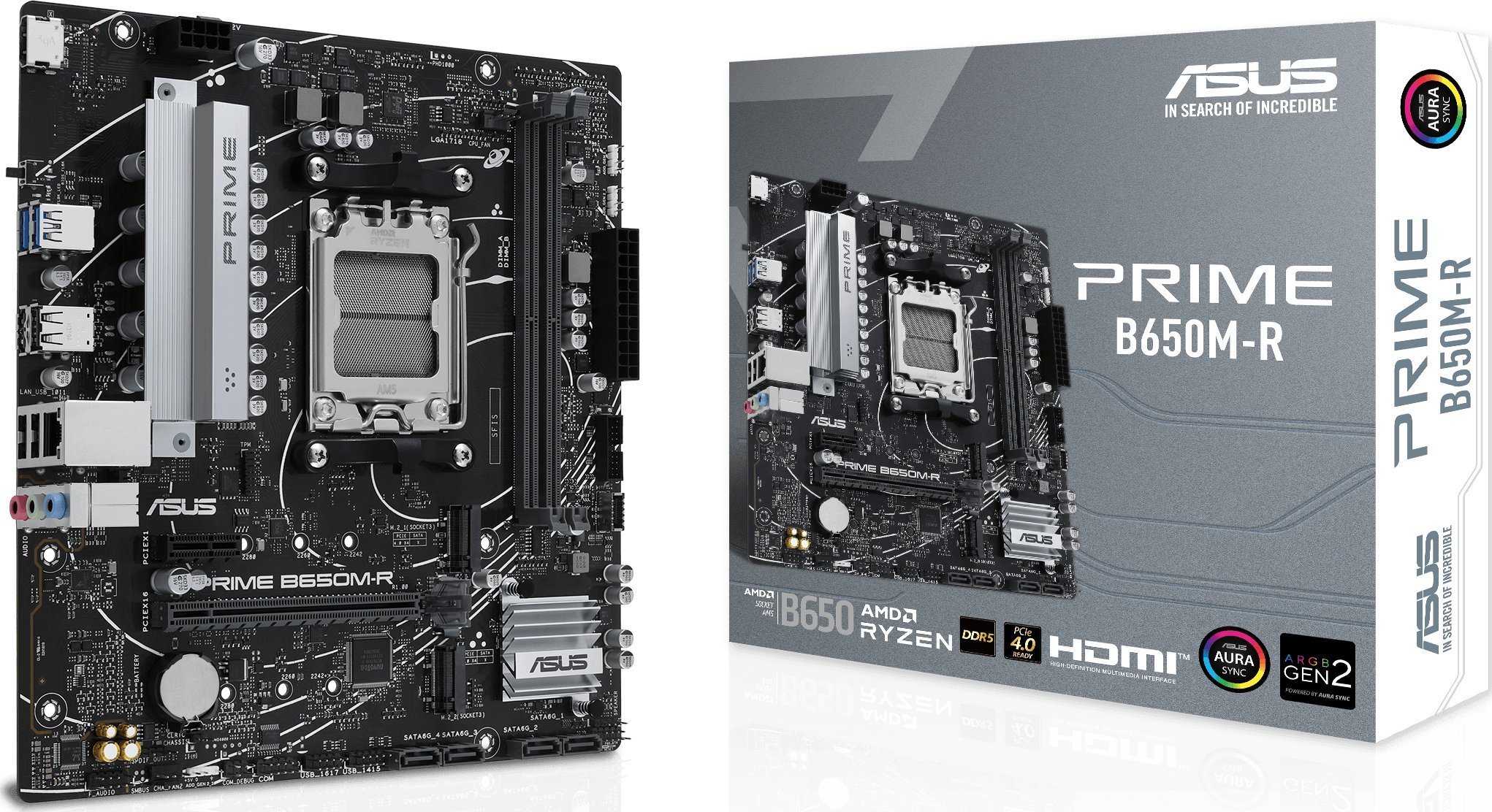 ASUS PRIME B650M-R Motherboard, AM5, AMD