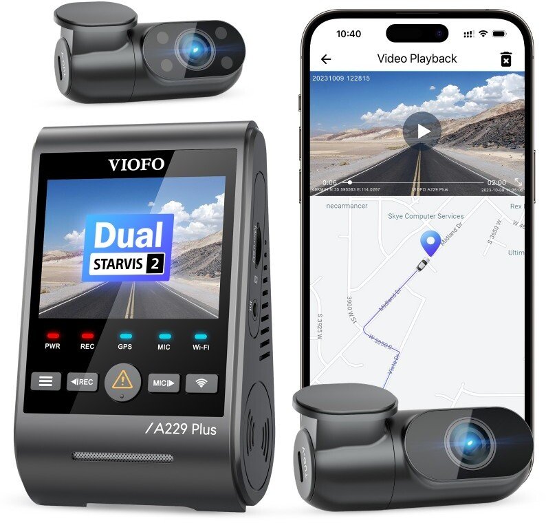 VIOFO A229 PLUS 3CH-G GPS video