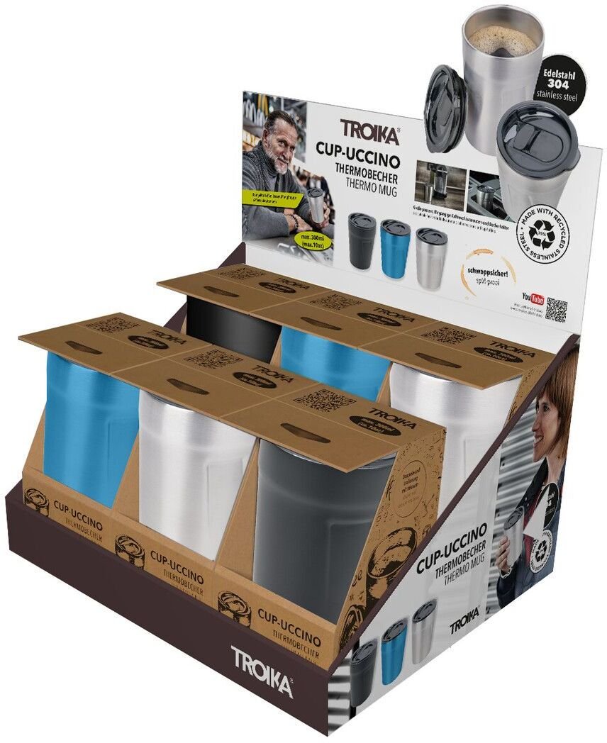 Troika TROIKA Witryna 6xCUP-UCCINO Kubek termiczny