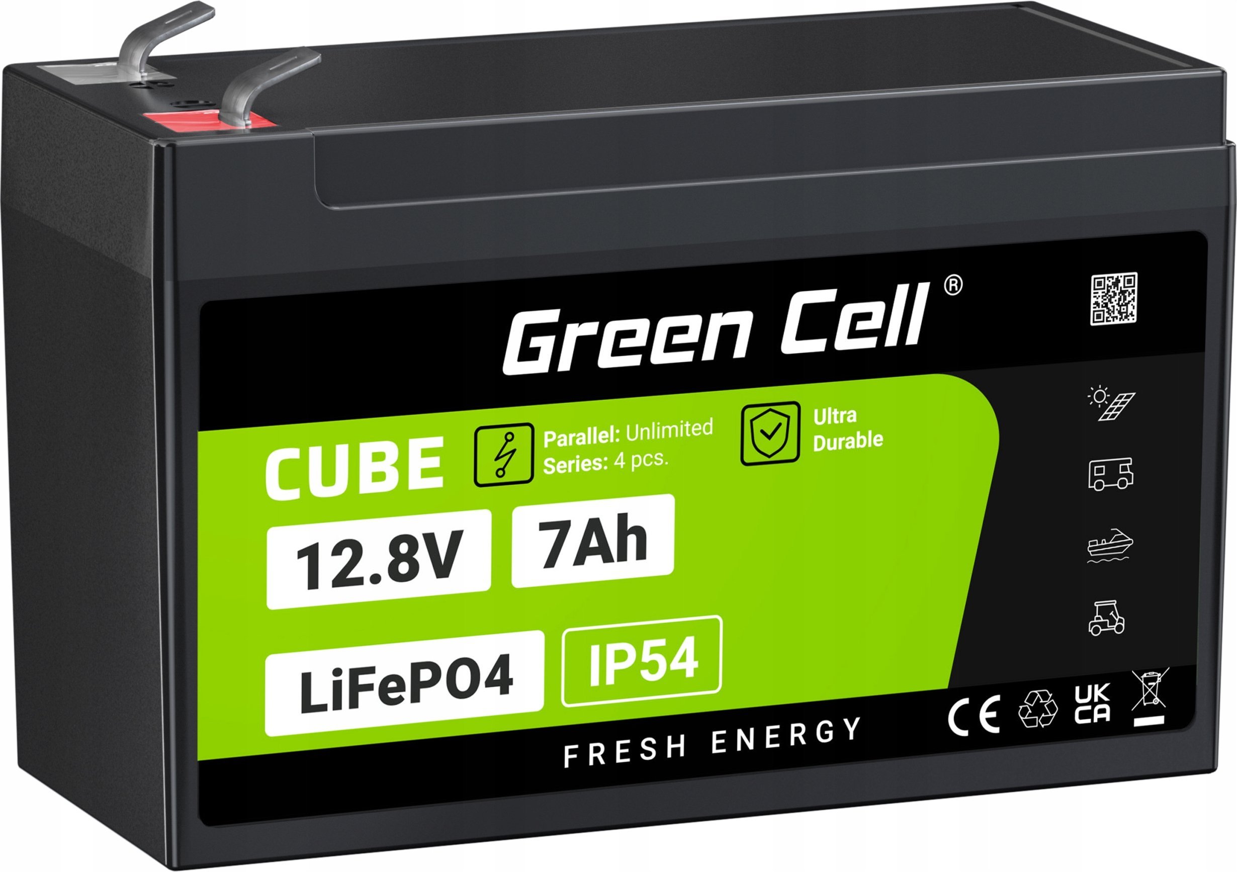 Green Cell LFPGC12V7AH UPS battery Lithium