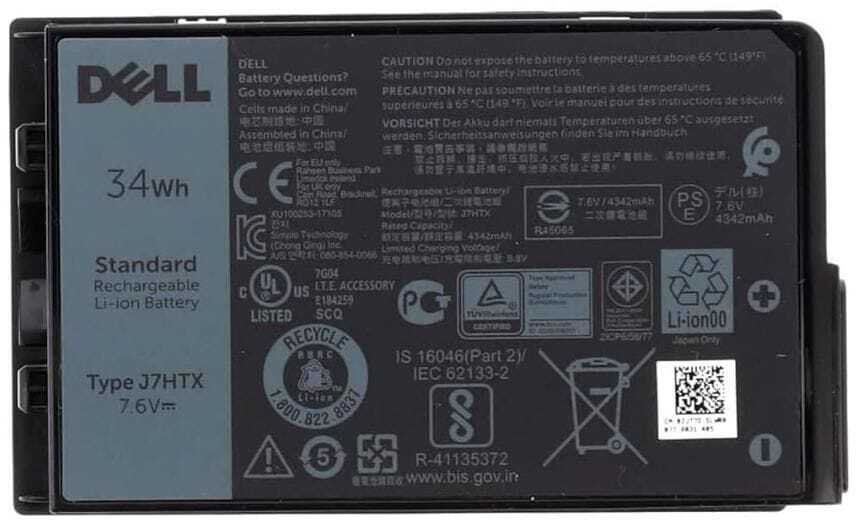 Dell Battery 34WHR 2 Cell Lith-Ion