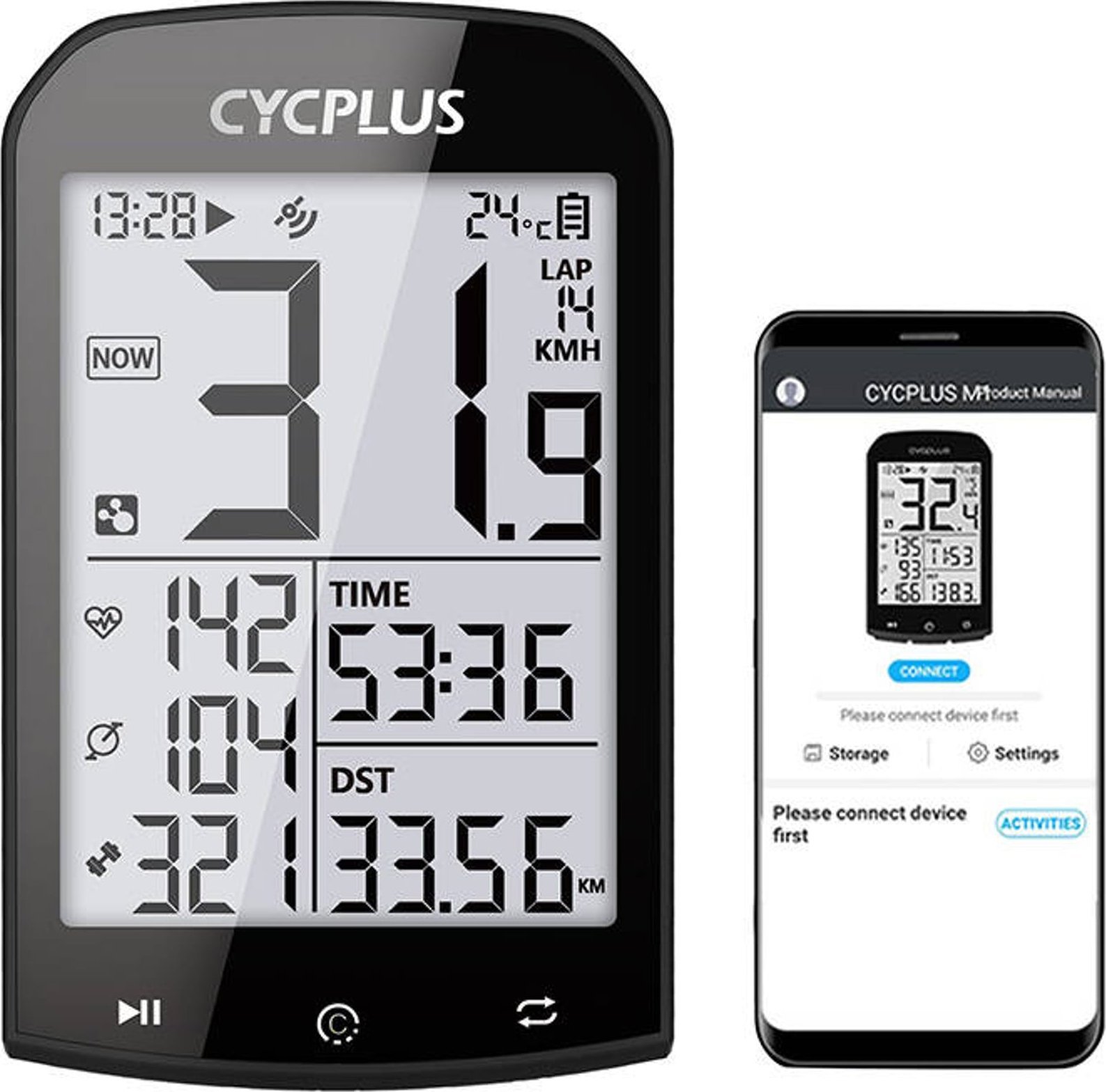 GPS bike computer Cycplus M1 -