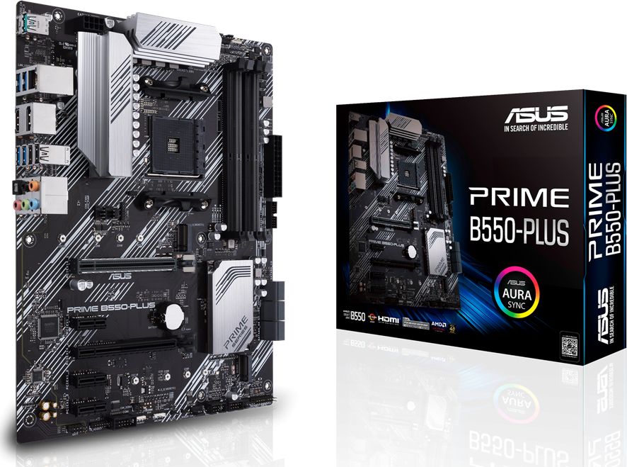 ASUS PRIME B550-PLUS Motherboard, AM4, AMD