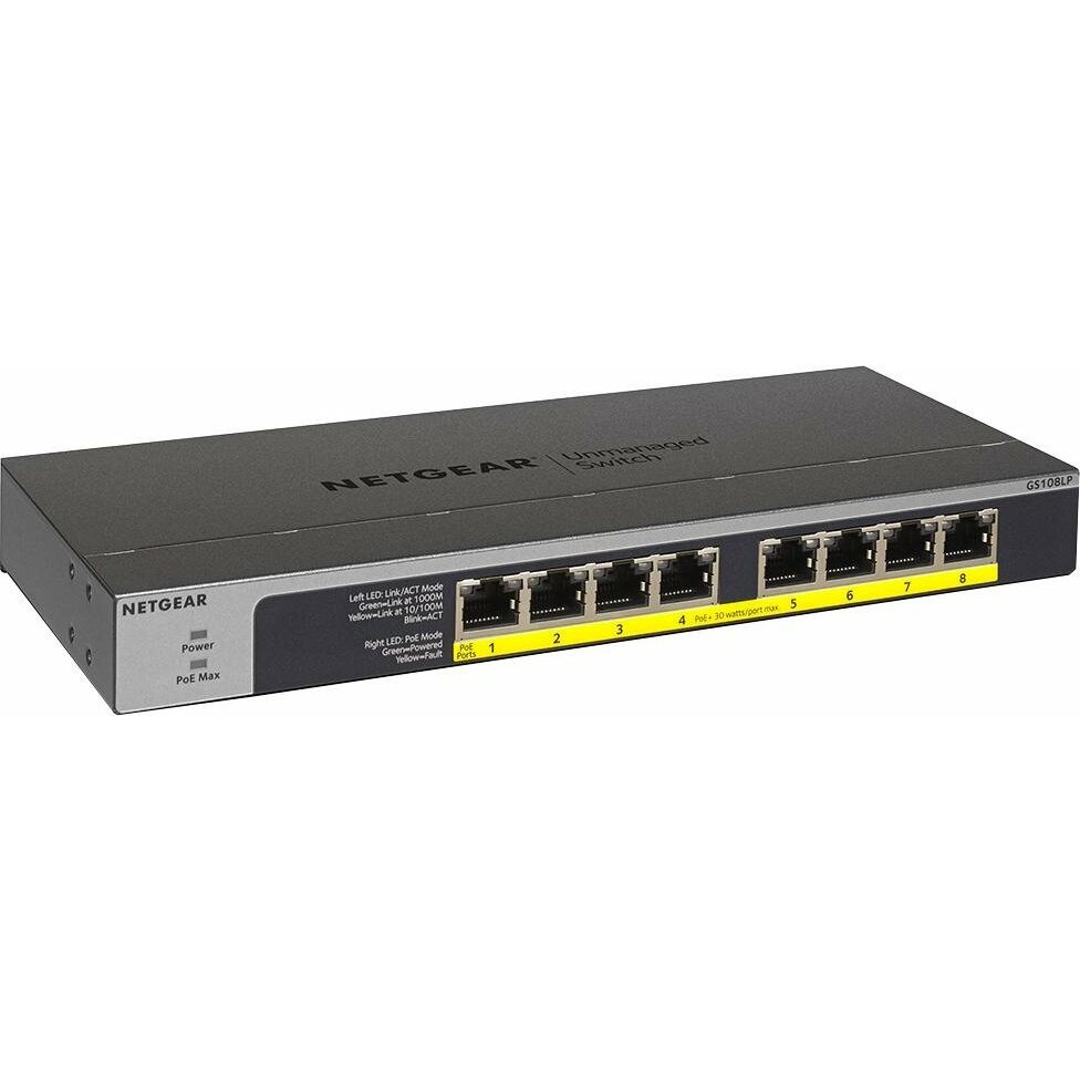 NETGEAR GS108LP Unmanaged Gigabit Ethernet (10/100/1000)