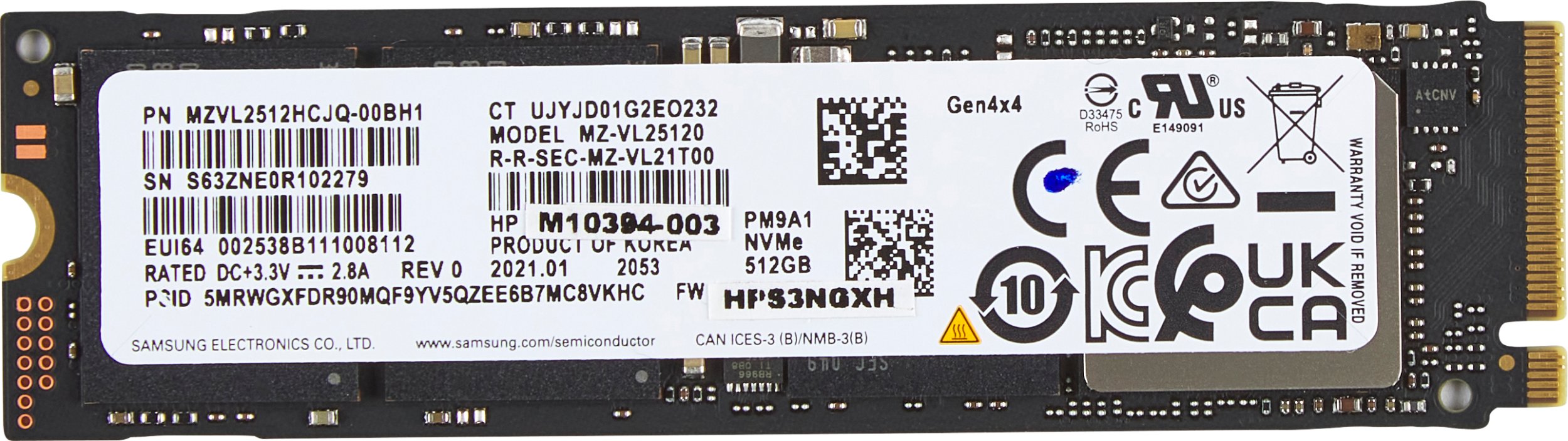HP 512GB M.2 2280 PCIe