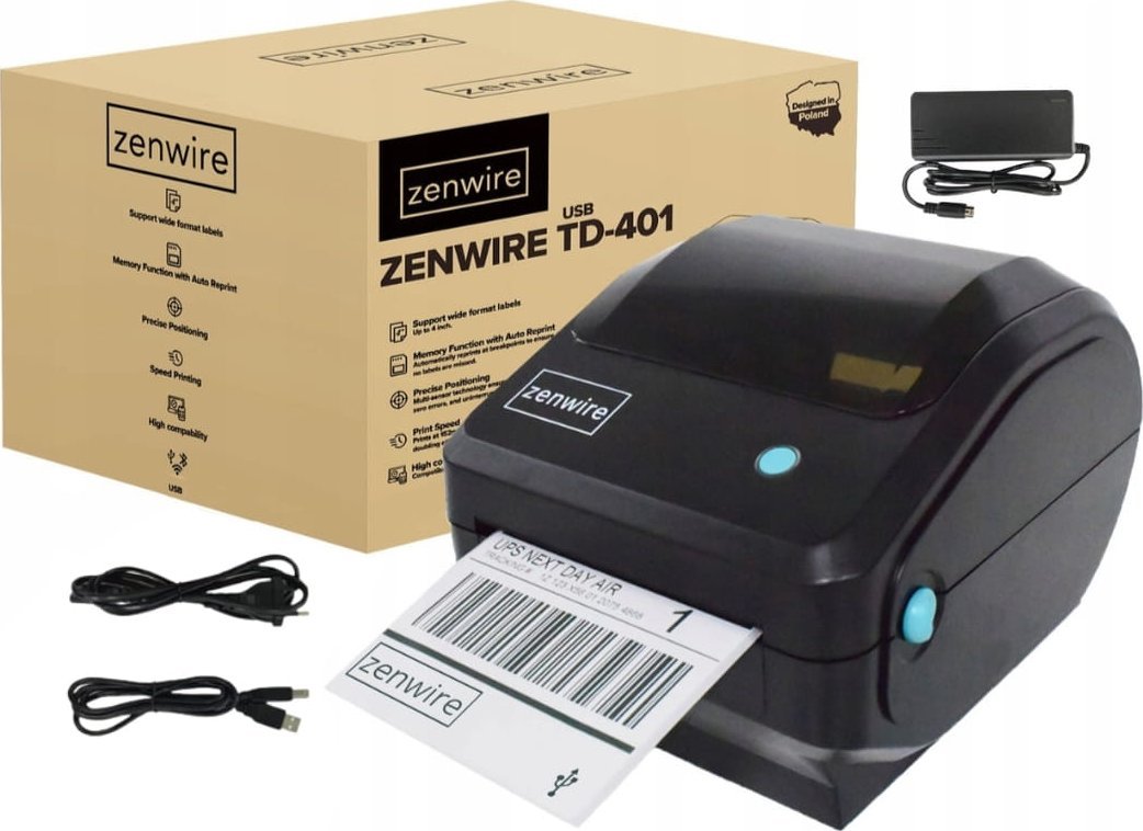 Zenwire Termiczna 100x150 USB TD-401 |