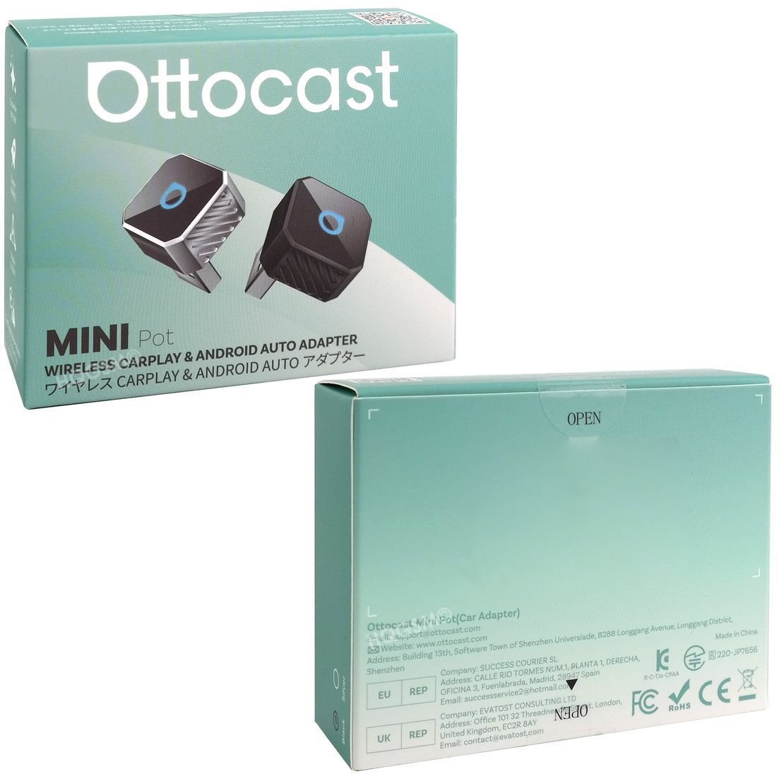 Ottocast Bezprzewodowy Adapter samochodowy Mini Cube