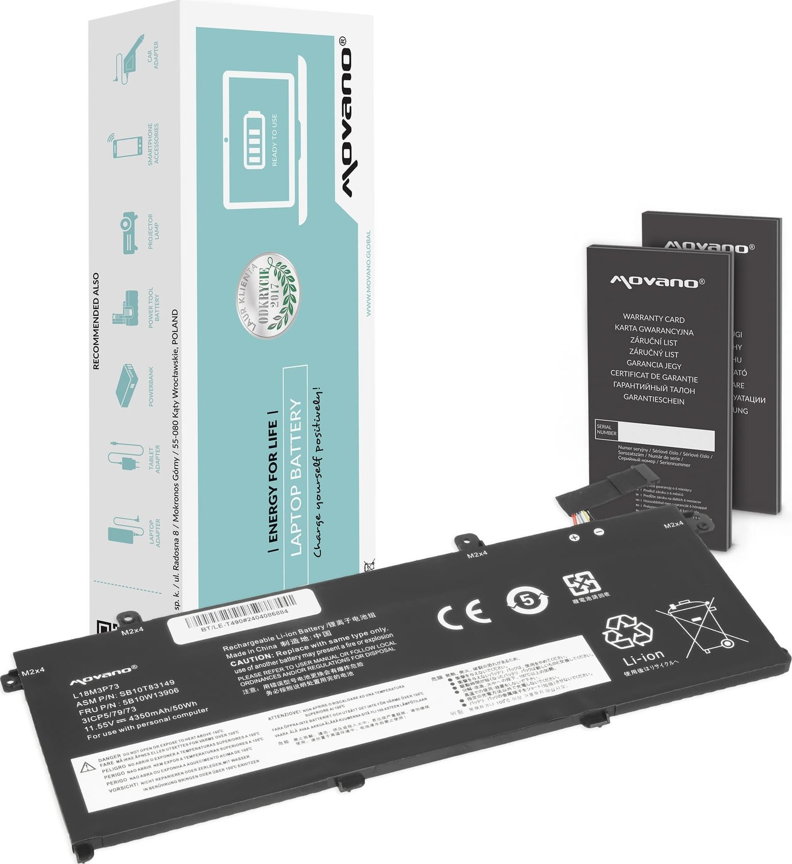 Movano Battery L18M3P73 for Lenovo ThinkPad