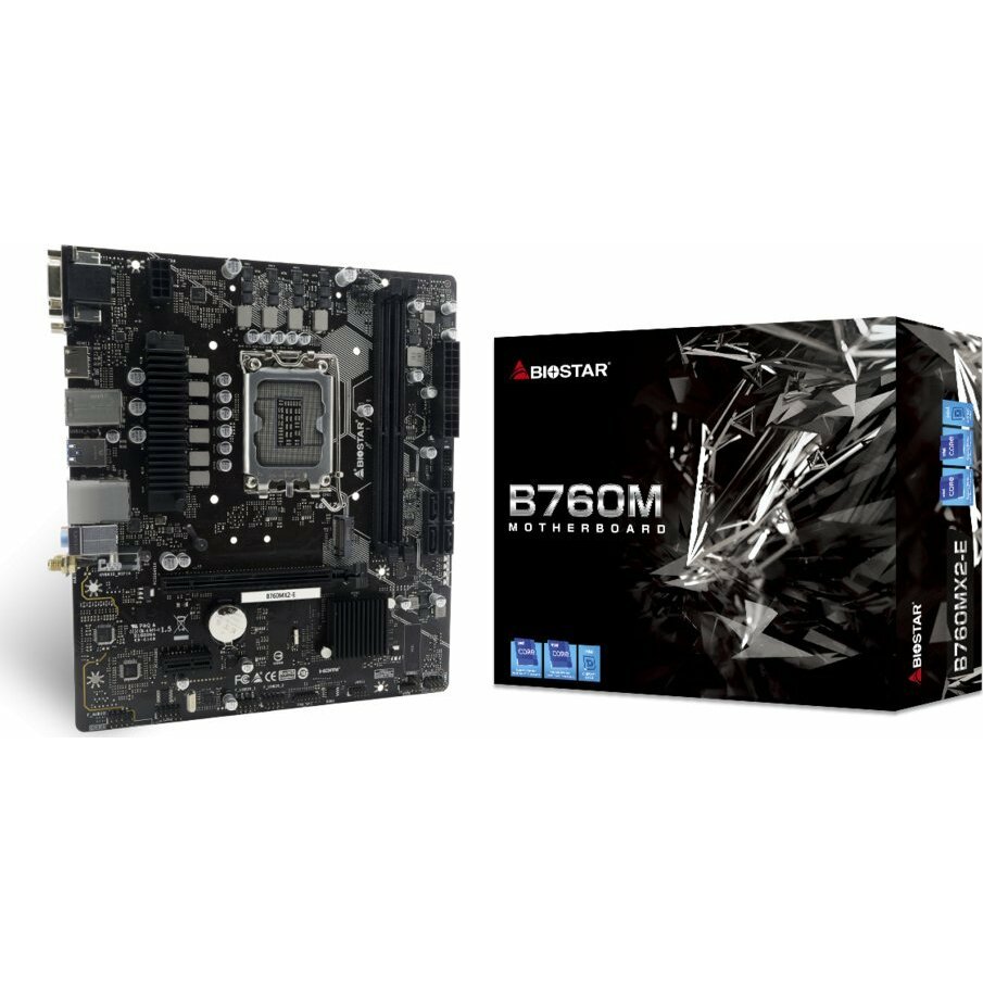 Biostar B760MX2-E D4 Motherboard, LGA1700, Intel