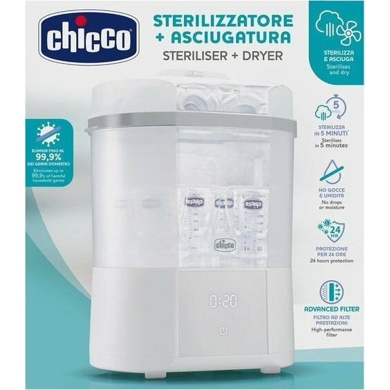 Chicco 129577 Sterilizators All-in-One z Suszarką
