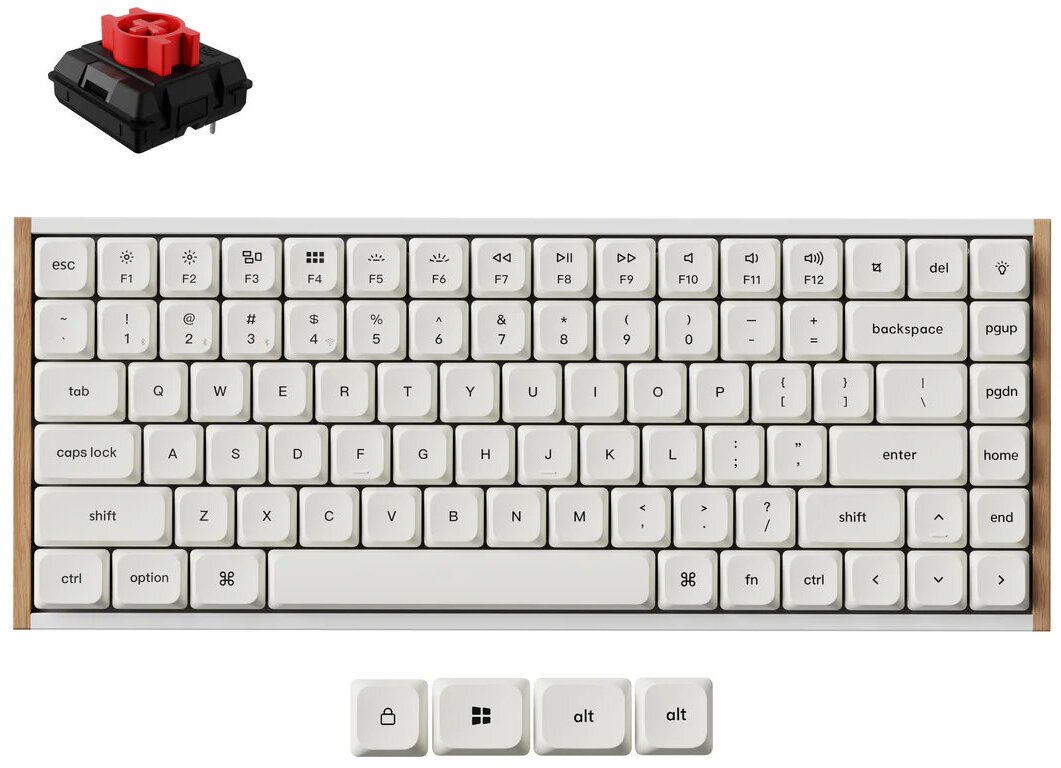 Klawiatura gamingowa Keychron K3U-Q1Z 75% Milk