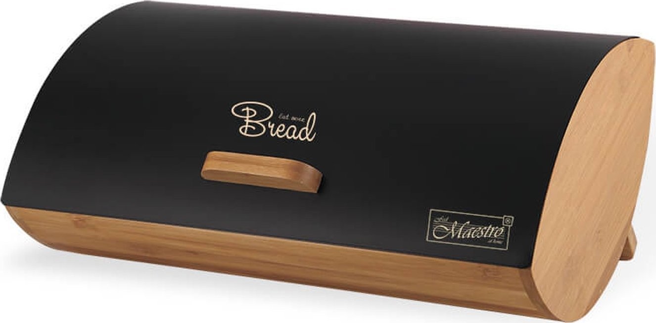 Chlebak Maestro drewniany (MR-1775-BLACK) | MR-1775-BLACK