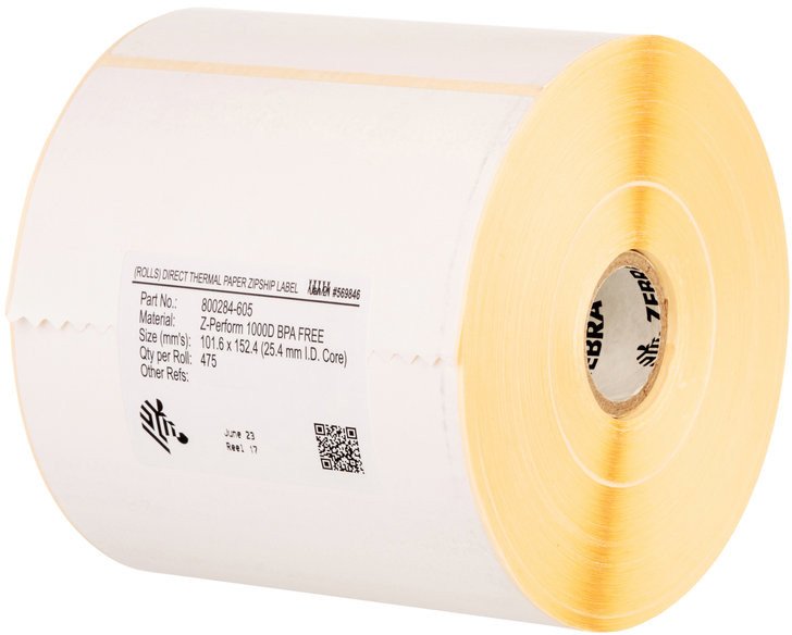Zebra Label, Paper, 105x148mm; Thermal Transfer
