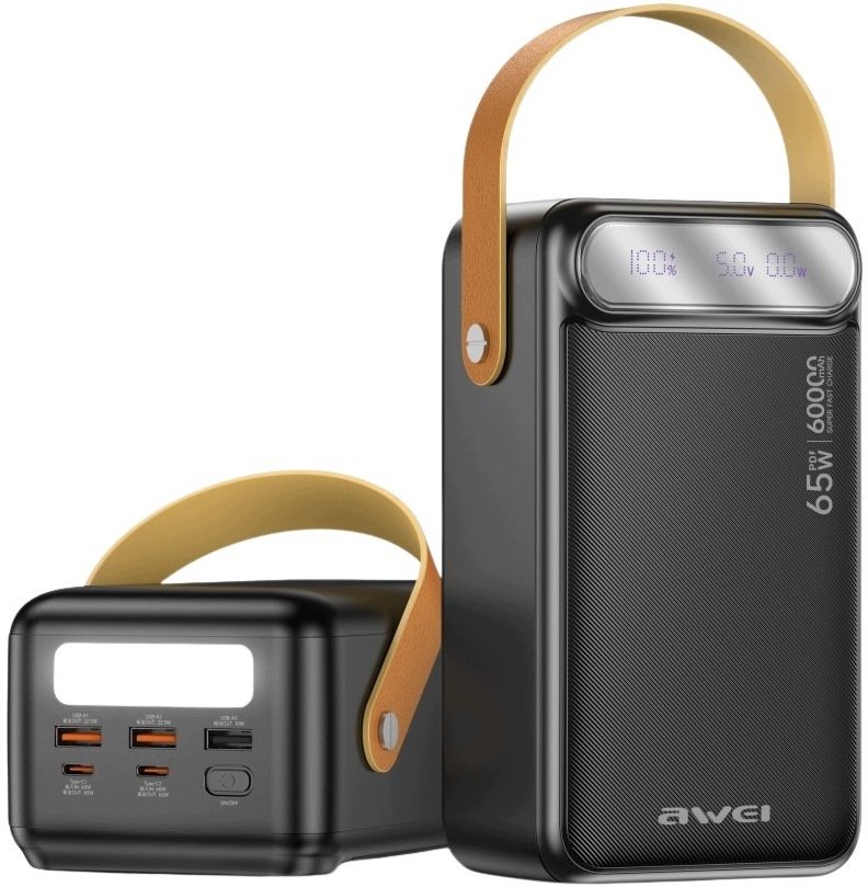AWEI Powerbank 60000mAh 65W PA-82 2xUSB-A/USB-C